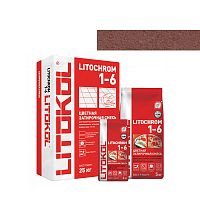 Затирка LITOCHROM 1-6, 25 кг, Оттенок C.500 Красный кирпич, LITOKOL – ТСК Дипломат
